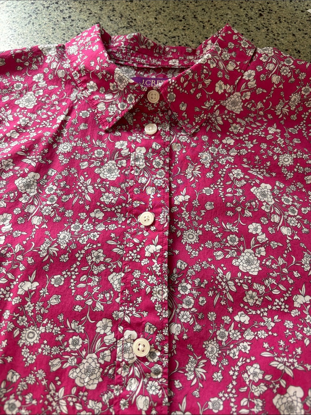 J Crew Liberty printed shirt. Fitted size 14. In like new condition. - Picture 4 of 4